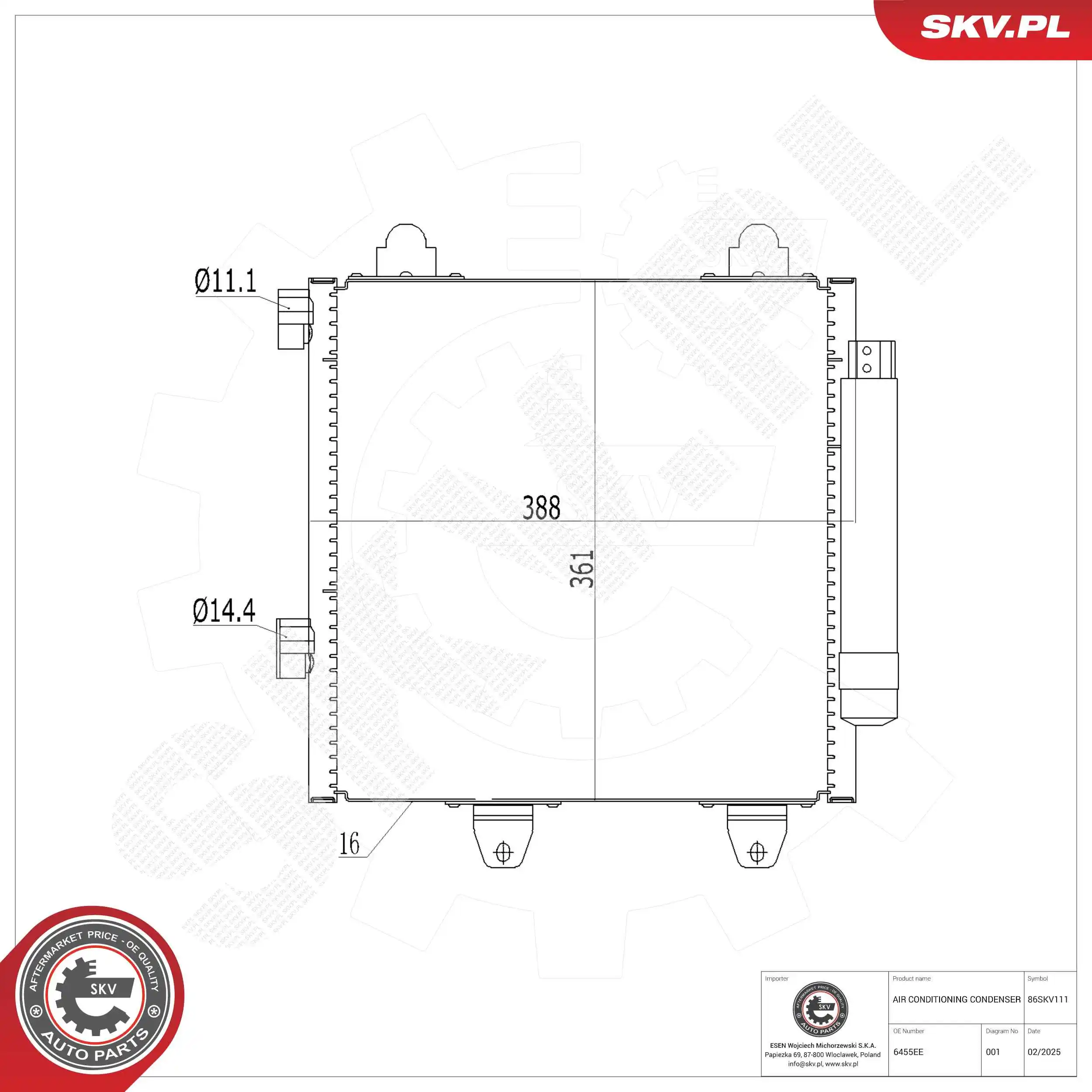 Condenser, air conditioning